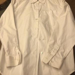 Liz Claiborne ladies white cotton blouse - size SM
